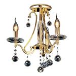 Bianco French Gold 3 Arm Crystal Ceiling Light IL30213