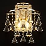 Inina French Gold/Crystal Switched Double Wall Light IL32774