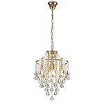 Inina French Gold Four Light Crystal Ceiling Pendant IL32771