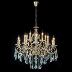 Torino French Gold/Crystal 15 Light Pendant IL303210+5