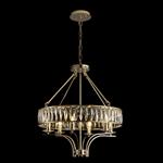 Vivienne 6 Arm French Gold And Crystal Pendant Ceiling Fitting IL31825