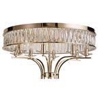 Vivienne 8 Light Semi-Flush French Gold And Crystal Fitting IL31834