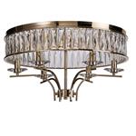 Vivienne Semi-Flush French Gold And Crystal 6 Light Fitting IL31833