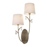 Andrea Antique Brass Double Wall Light M6336
