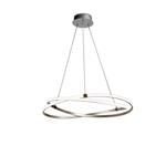 Infinity Large LED Dimmable Silver/Chrome Pendant Light M5726