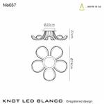 Knot LED Dimmable White Multi-Arm 5 Light M6037
