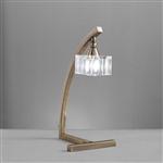 Cuadrax Antique Brass Single Table Lamp M2365AB