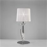 Tiffany Chrome Contemporary Crystal Table Lamp M3868