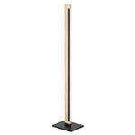 Camacho LED Wood And Black Touch Button Floor Lamp 99296