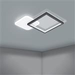 Gafares LED Black And White Square Semi-Flush Light 900422