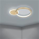 Gafares LED Gold And White Semi-Flush Light 900423