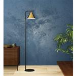 Narices Black Steel, Brushed Brass and Gold Floor Lamp 99594