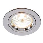 Cast Chrome Plate Fixed Recess Downlight 52329