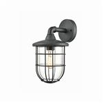 Fuera Charcoal Grey Cage Effect Outdoor Wall Light EXT6638