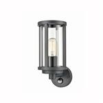 Fuera PIR Charcoal Grey Cage Effect Outdoor Wall Light EXT6635