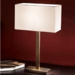 Bronze Rectangular Table Lamp Complete FRA827