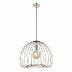 Rosie Large Gold Domed Wire Ceiling Pendant Light Fitting FRA635