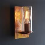 Copper Patina with Clear Glass Wall Light Achillea-WCC