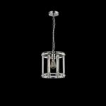 Baltimore Polished Nickel And Clear Single Pendant LT32258