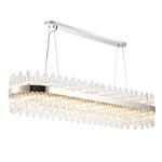 Boise Polished Nickel And Clear 36 Light Bar Pendant LT32180