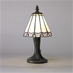 Elgin White And Grey Tiffany Table Lamp LT30195