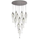 Reno 18 Light Chrome And Glass Ceiling Cluster Pendant LT30729