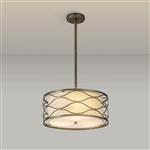 Oakland Aged Gold And Cream Large Ceiling Pendant LT31250