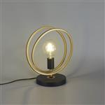 Oklahoma Matt Black And Painted Gold Table Lamp LT31563