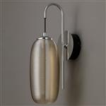 Montana Champagne Glass LED Switched Wall Light LT31142
