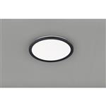 Camilla Round IP44 LED Black & White Bathroom Ceiling Flush Fitting 689214032
