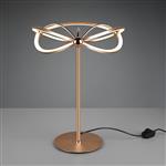 Charivari Matt Brass Dimmable LED Table Lamp 521210108