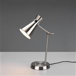 Enzo Matt Nickel Small Adjustable Desk And Table Lamp R50781007