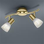 Levisto Double Matt Brass LED Ceiling Spotlight 871010208
