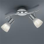 Levisto Double Matt Nickel LED Ceiling Spotlight 871010207