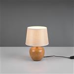 Luxor Wood Imitation And Fawn Small Table Lamp R50621035