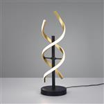Sequence LED Matt Black And Satin Brass Table Lamp 541810208