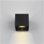 Talent IP44 Rated LED Battery Operated Black Cube Wall Light R27759132