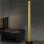 Texel Black And Gold Finish LED Floor Lamp 474410179