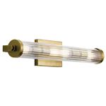 IP44 Rated Natural Brass Bathroom Wall 4 Light QN-AZORES4-NBR