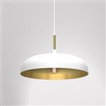 Lincoln Large White and Gold Ceiling Pendant MLP7899