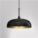 Lincoln Small Black and Gold Ceiling Pendant MLP8030