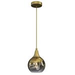 Monte Small Gold Single Ceiling Pendant MLP8401