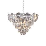 Selena 6-Light Crystal and Chrome Ceiling Fitting ML5987