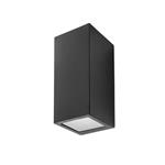 Cube Black IP44 Small Outdoor Wall Light PX-0056-NEG