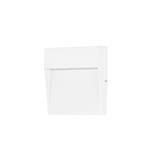 Nod White LED IP65 Square Outdoor Wall Light PX-0350-BLA