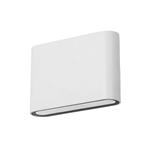 Slim White LED IP54 Small Outdoor Wall Light PX-0433-BLA