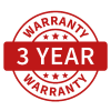 3 Year Warranty