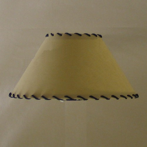 10" Biche PVC Black Thonged Coolie Lamp Shade