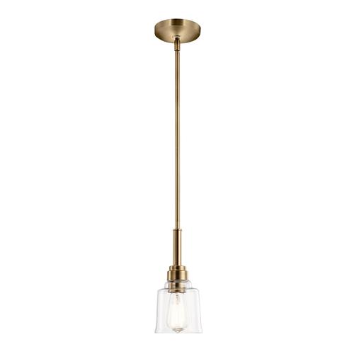 Aivian 1 Light Weathered Brass Ceiling Pendant or Semi-Flush Fitting KL-AIVIAN-P-WBR