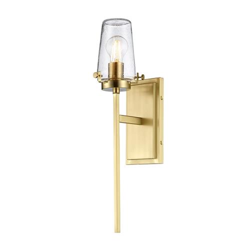 Alton Brushed Brass IP44 Bathroom Wall Light KL-ALTON1-BATH-BB